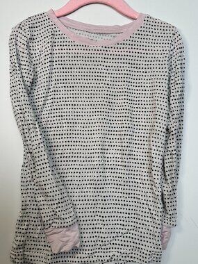 Little Sleepies Polka Dots Pink Trim